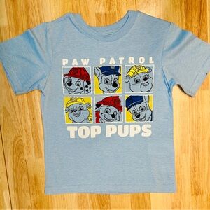 Nickelodeon Paw Patrol Light Blue Tee with Red Blue Yellow Accents Age 5-6